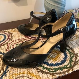 Naturalized T-Strap Heels